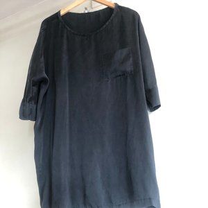 Joie Black Silk T-Shirt Dress
